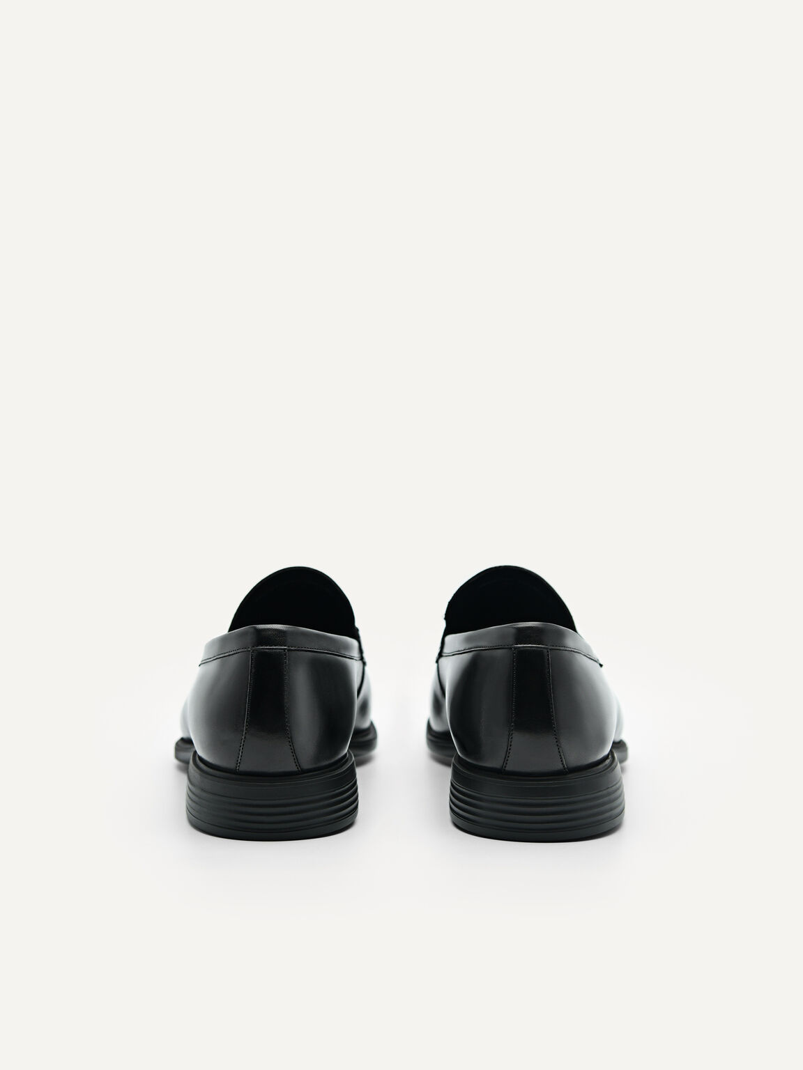 Altitude Lightweight Metal Bit Leather Loafers, Black