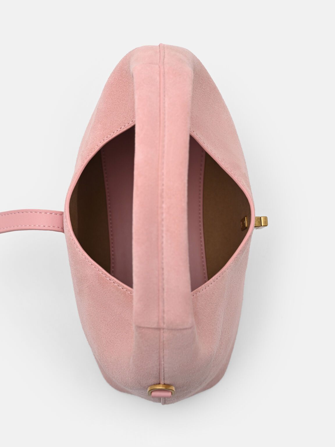 T&uacute;i x&aacute;ch h&igrave;nh b&aacute;n nguyệt Hitch, Pink Suede, hi-res