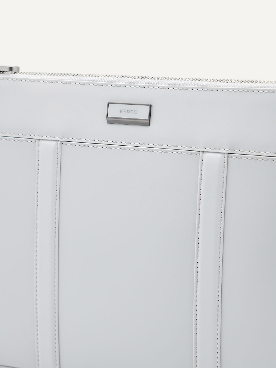 Allen Leather Portfolio Bag, Light Grey, hi-res