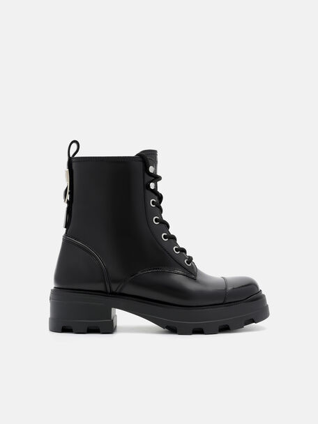 PEDRO Icon Leather Boots, Black, hi-res