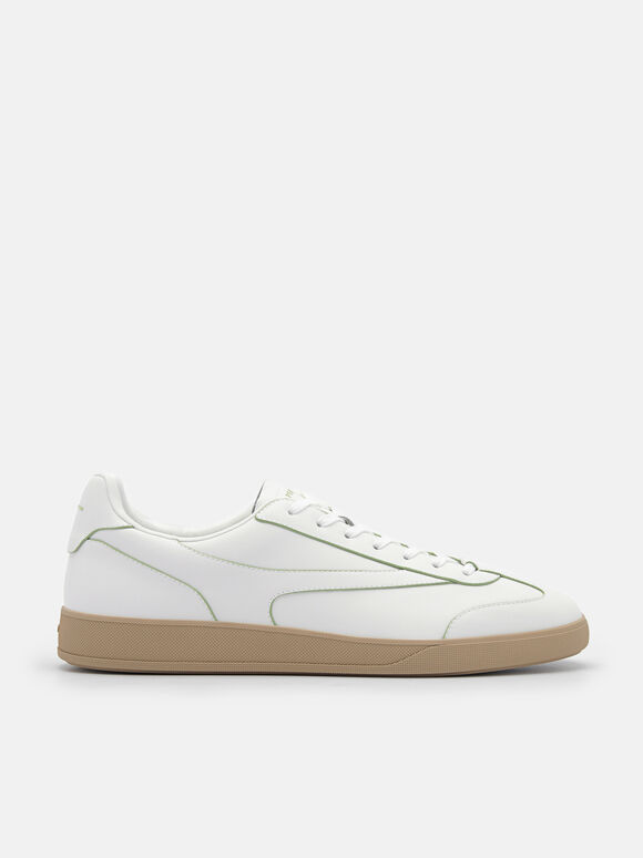 rePEDRO Recycled Leather Sneakers, White, hi-res
