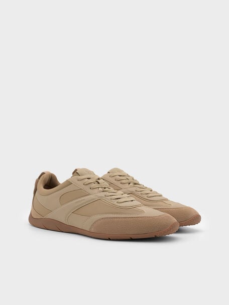 Gi&agrave;y sneakers cổ thấp Dario Suede, C&aacute;t, hi-res