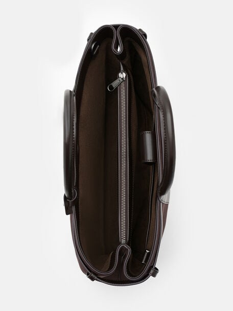 Tyson Duffel Bag, Espresso Brown Suede, hi-res