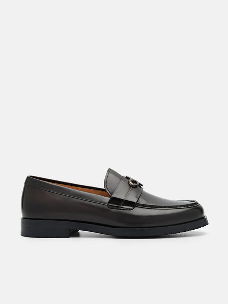 PEDRO Icon Leather Loafers, Dark Brown