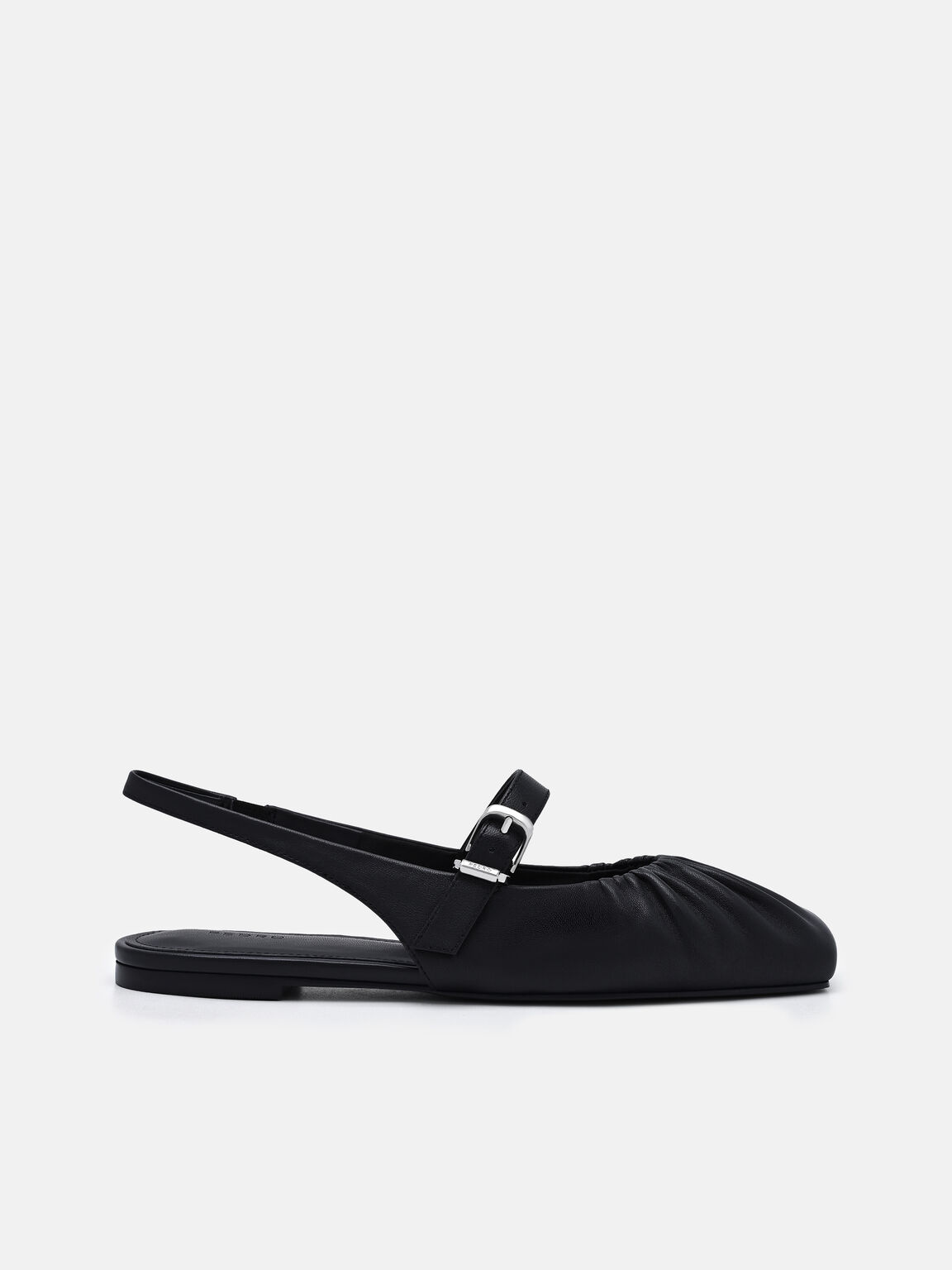 Gi&agrave;y sandals đế bệt Gabrielle, Đen, hi-res
