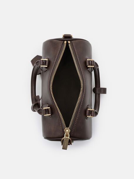 Ilena Bowling Bag, Dark Brown, hi-res