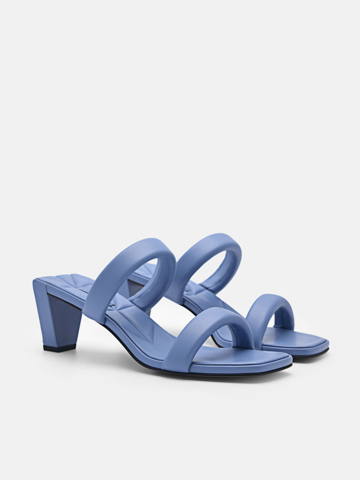 Aster Heel Sandals, Blue, hi-res
