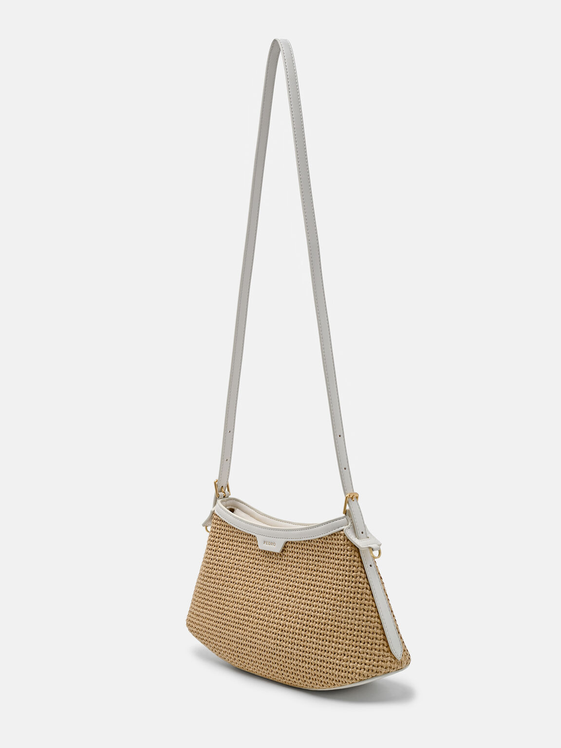 Nikki Raffia Shoulder Bag, Natural Raffia, hi-res