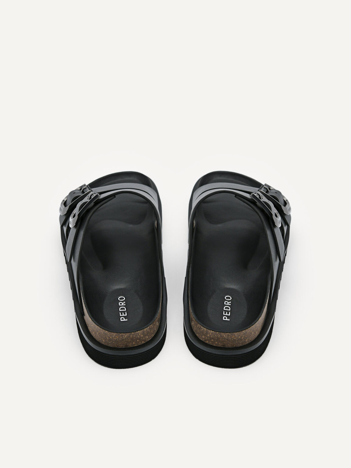 Men's Helix Slide Sandals, Black, hi-res