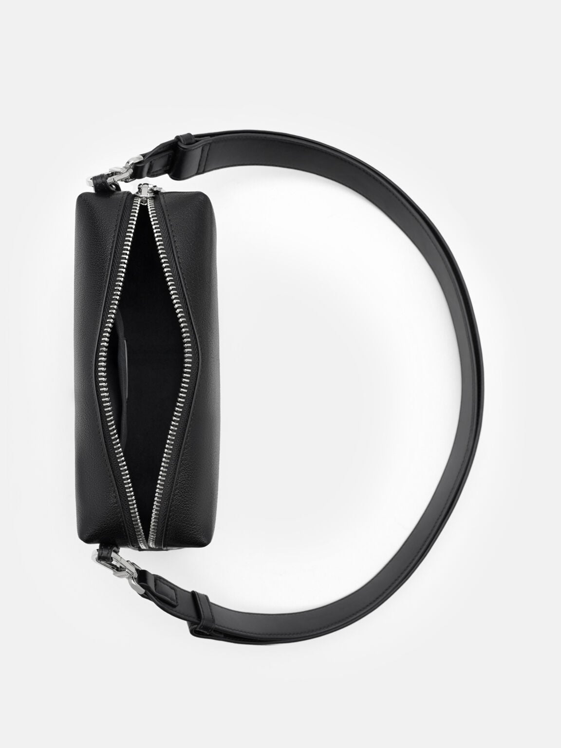 Maven Mini Leather Crossbody Bag, Black, hi-res