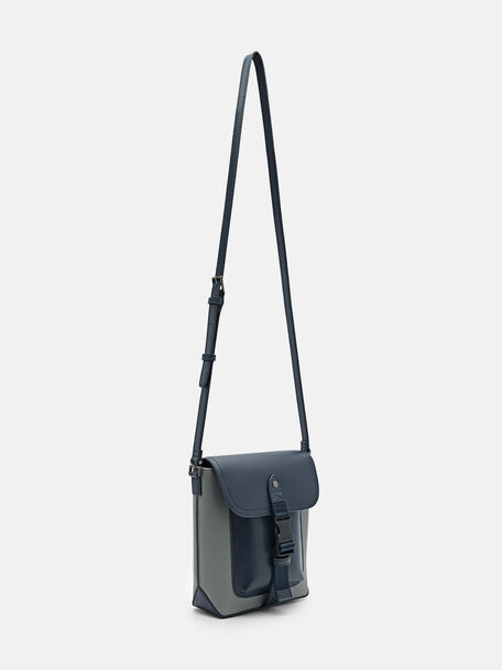 Túi đeo chéo hình vuông Reed, Xanh Navy, hi-res