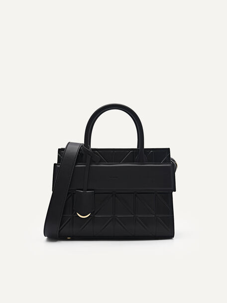 PEDRO Studio Bella Leather Handbag in Pixel, Black, hi-res