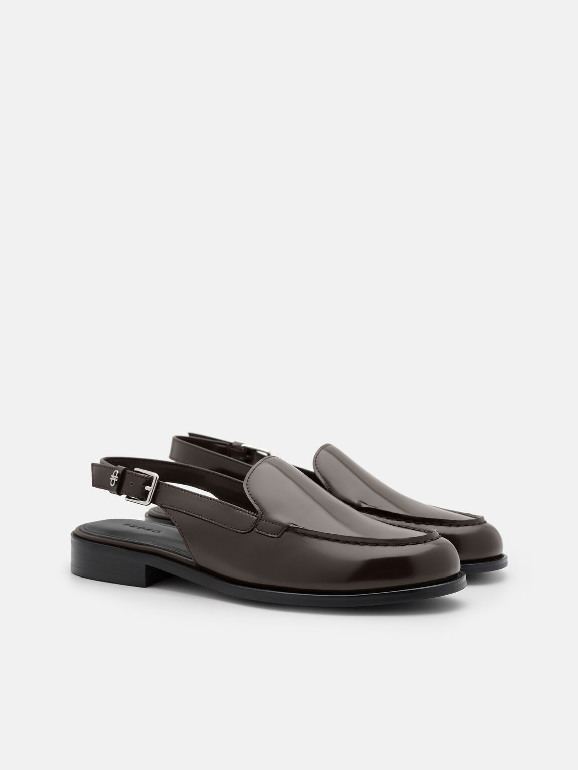 Gi&agrave;y sandals đế thấp Remy, Dark Brown Box, hi-res