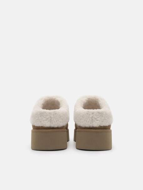 Feliz Suede Mules, Beige, hi-res