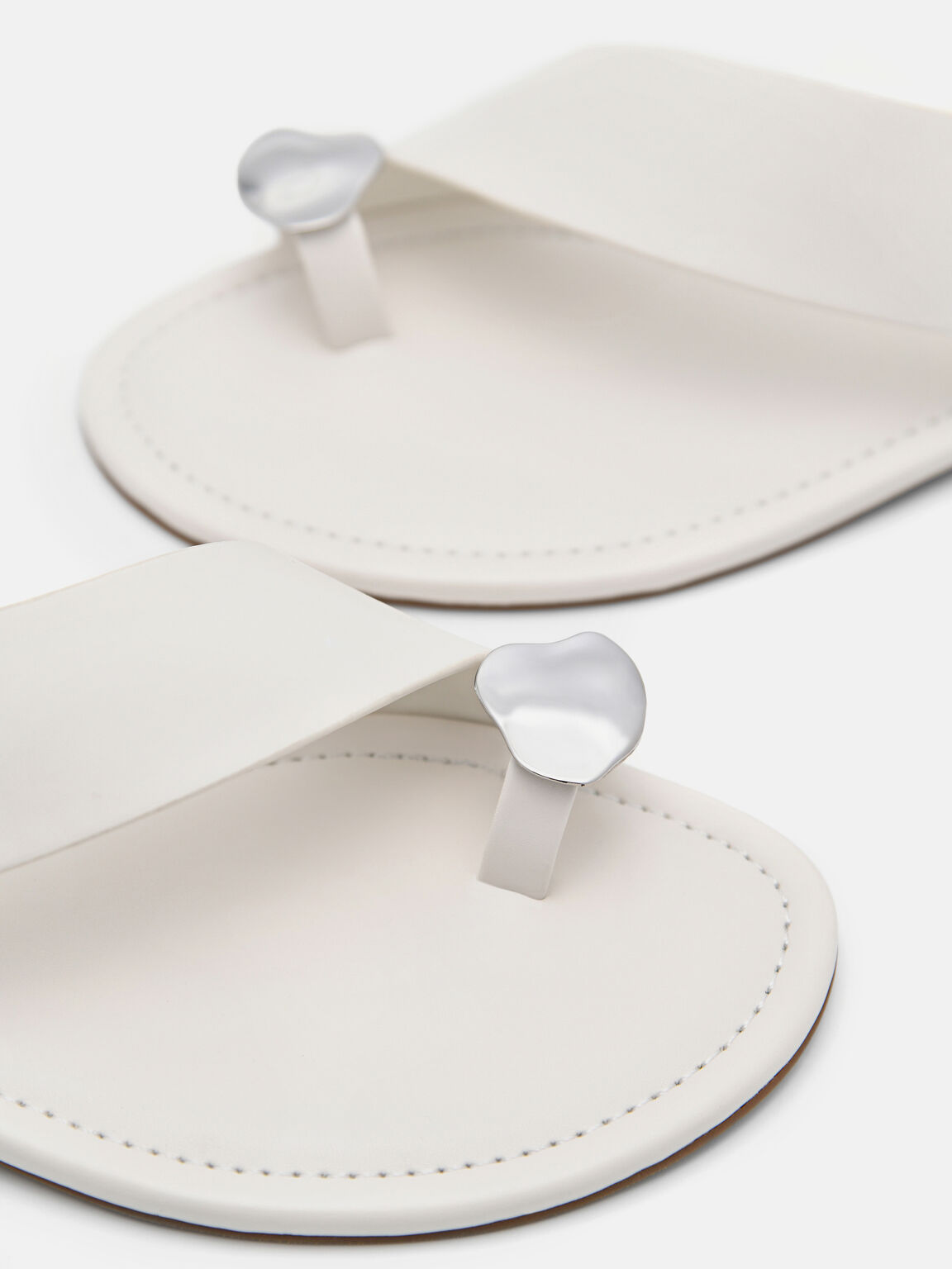 Alexis Toe Loop Sandals, Chalk, hi-res