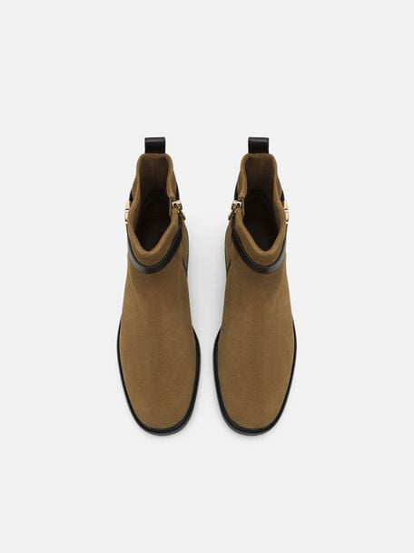 Jatte Suede Boots, Dark Camel, hi-res