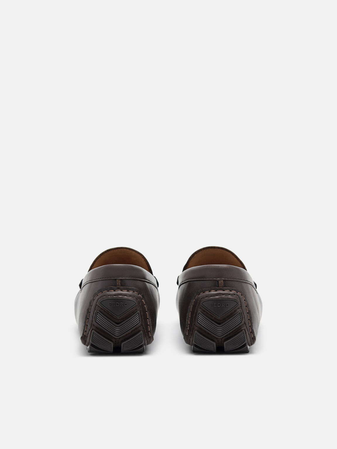 Robert Leather Driving Shoes, Dark Brown, hi-res