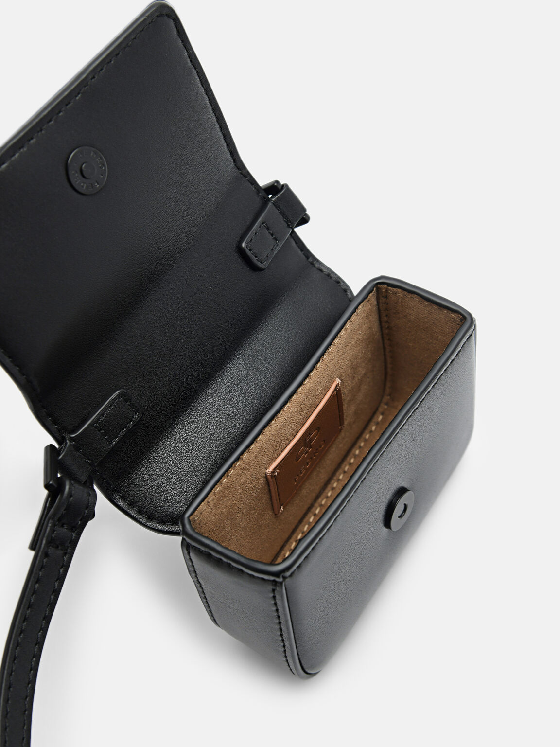 PEDRO Icon Leather Sling Pouch, Black, hi-res