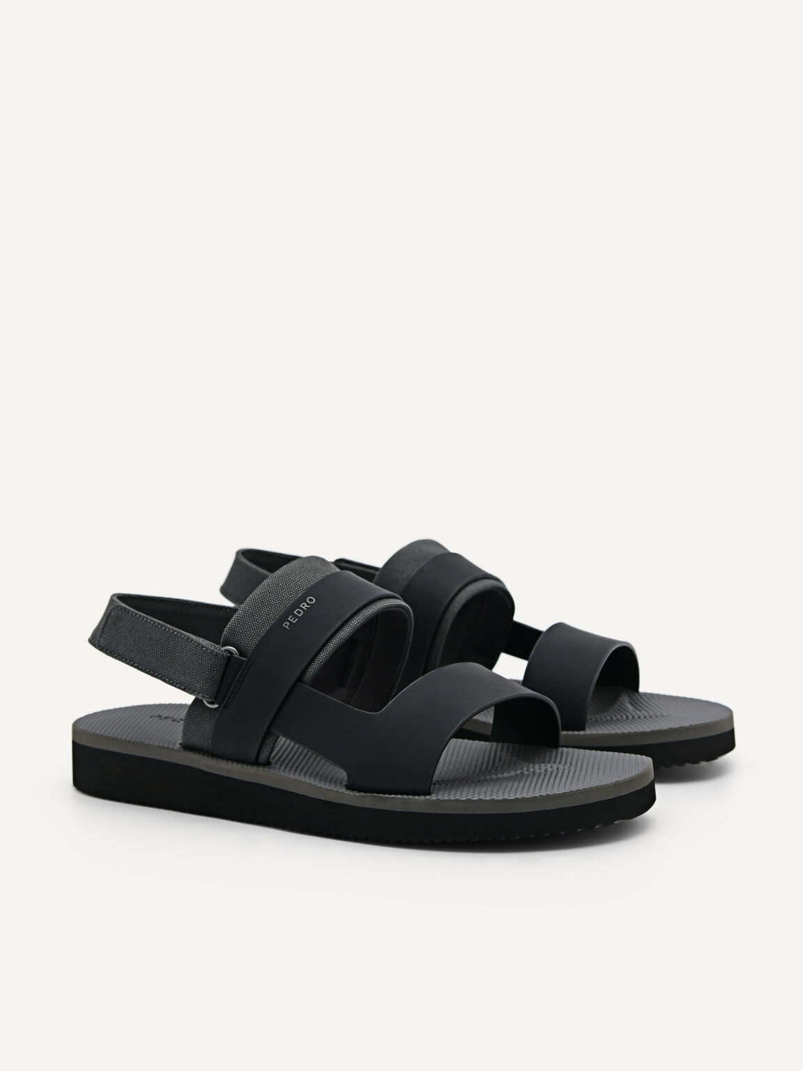 Backstrap Sandals, Black, hi-res
