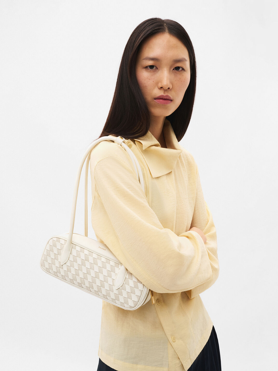 T&uacute;i đeo vai d&aacute;ng d&agrave;i Caddie Woven, Chalk Weave, hi-res
