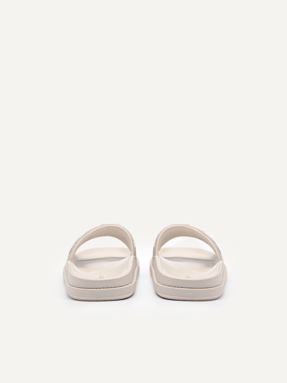 PEDRO Icon Embossed Slide Sandals, Beige, hi-res