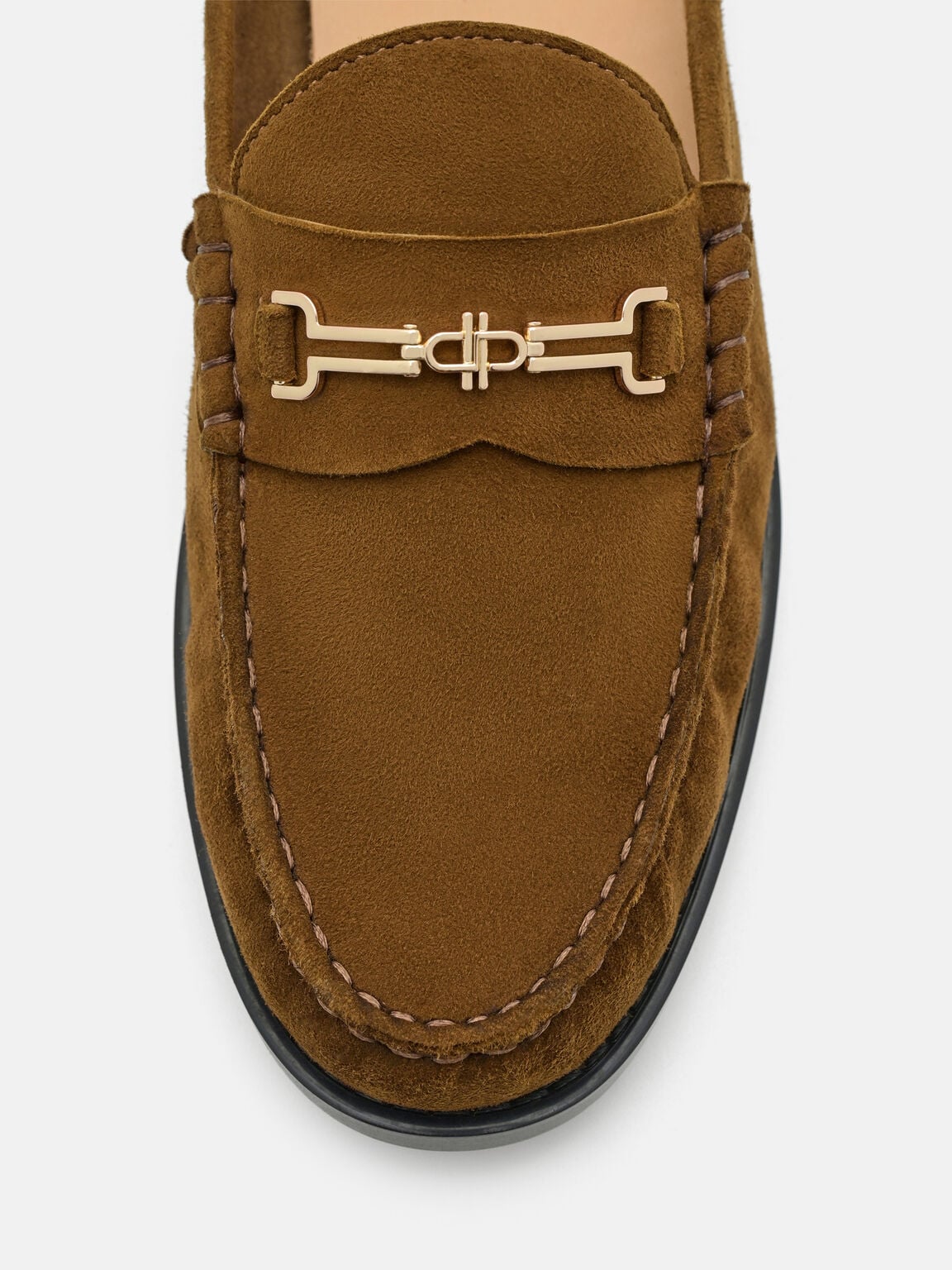 Alistair Suede Penny Mules, Dark Camel Suede, hi-res