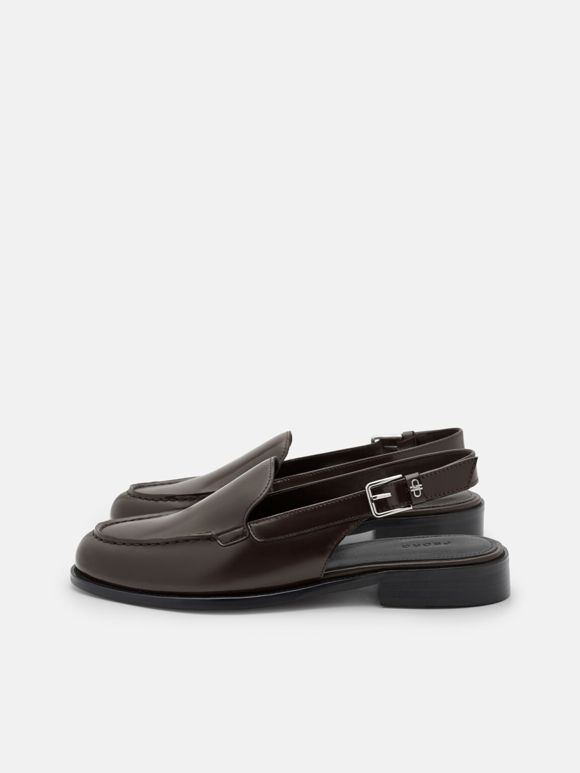 Gi&agrave;y sandals đế thấp Remy, Dark Brown Box, hi-res