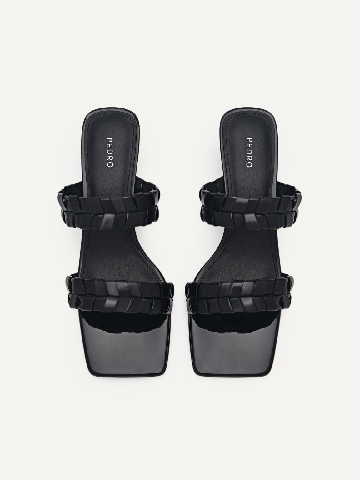 Palma Heel Sandals, Black, hi-res