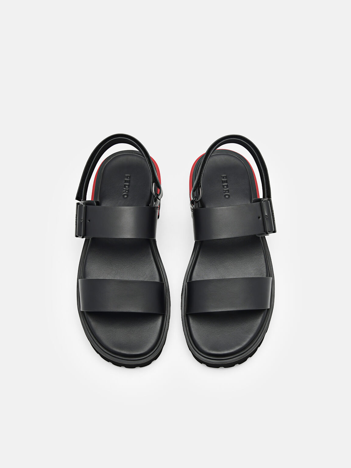 Cooper Backstrap Sandals, Black, hi-res