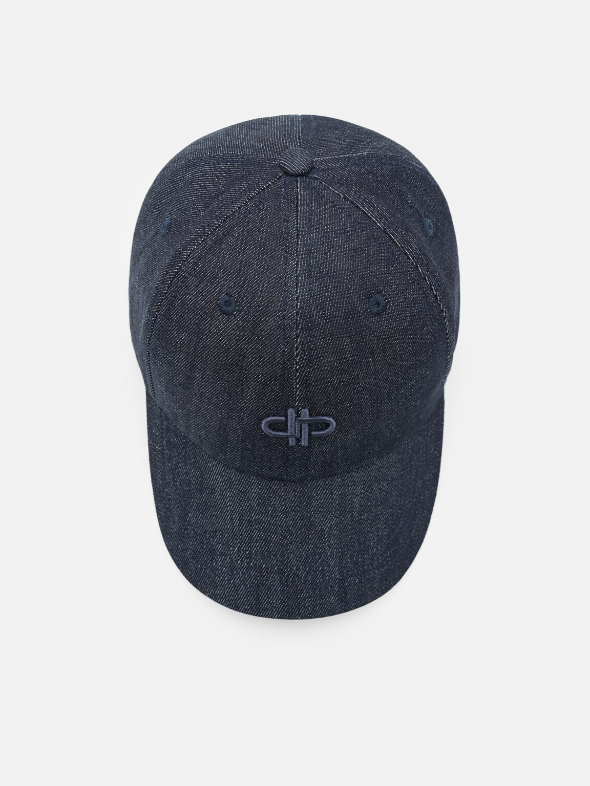 Denim Monogram Cap, Navy Denim, hi-res