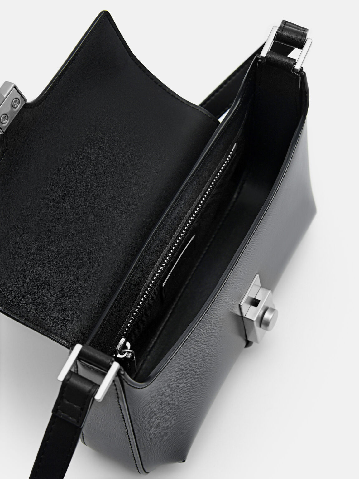 PEDRO Studio Leather Phone Pouch, Black, hi-res
