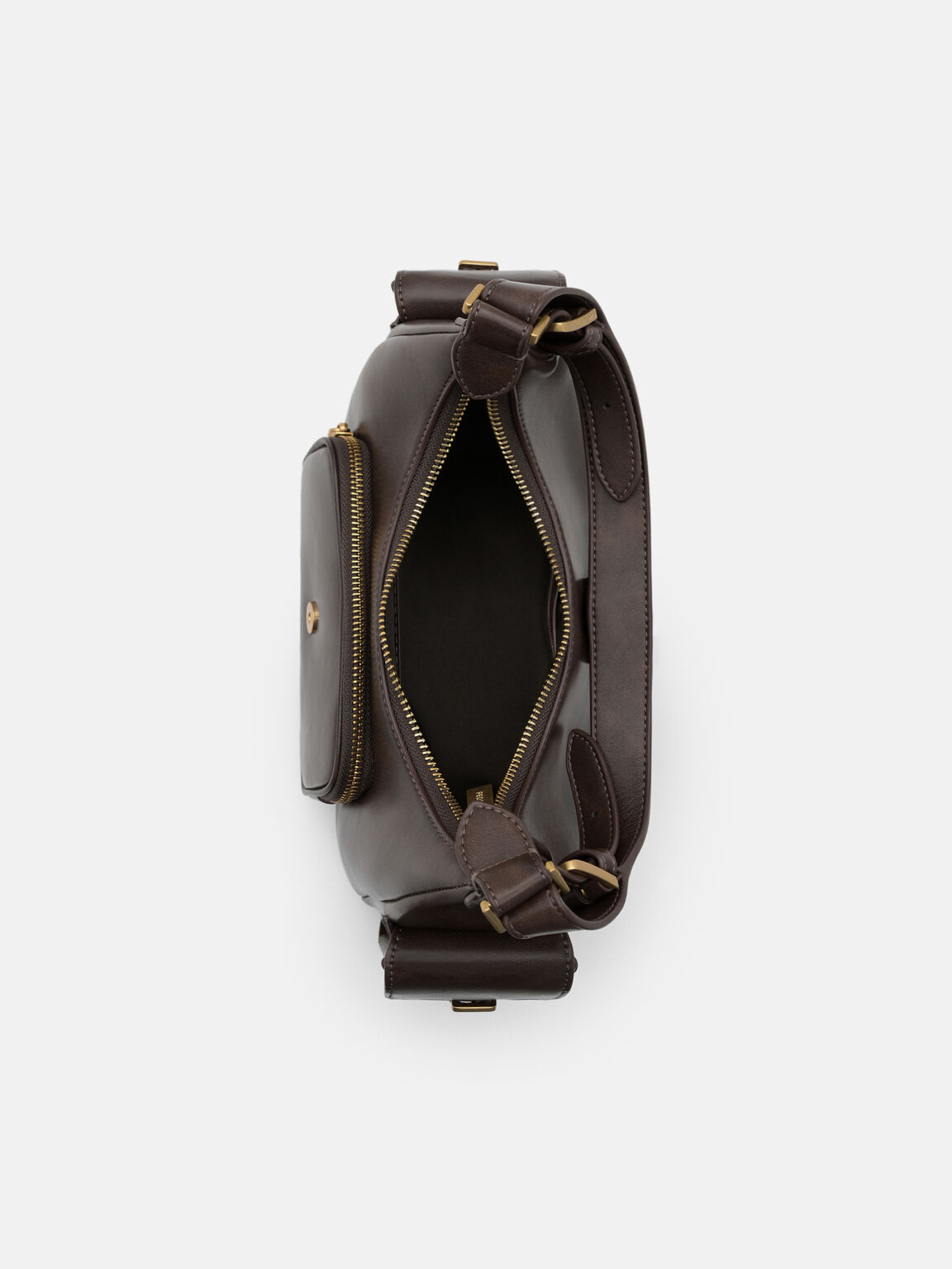 Ilena Shoulder Bag, Dark Brown, hi-res