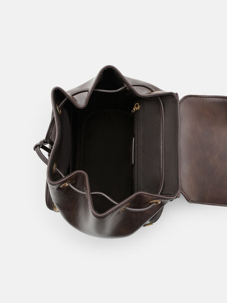 Ilena Backpack, Dark Brown, hi-res