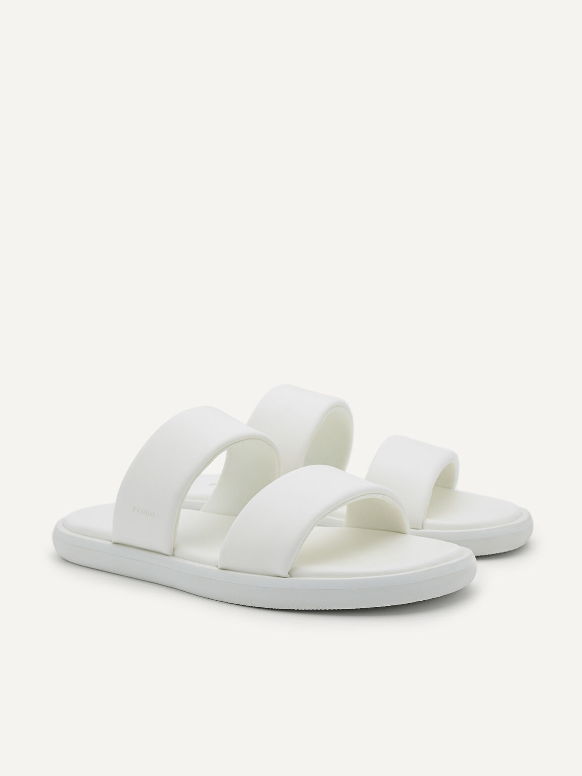 Slide Sandals, White, hi-res