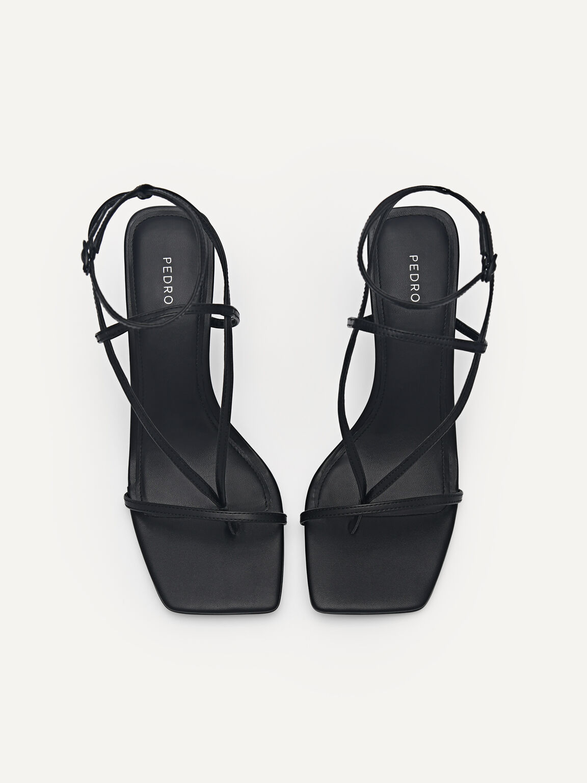 Jatte Heel Sandals, Black, hi-res