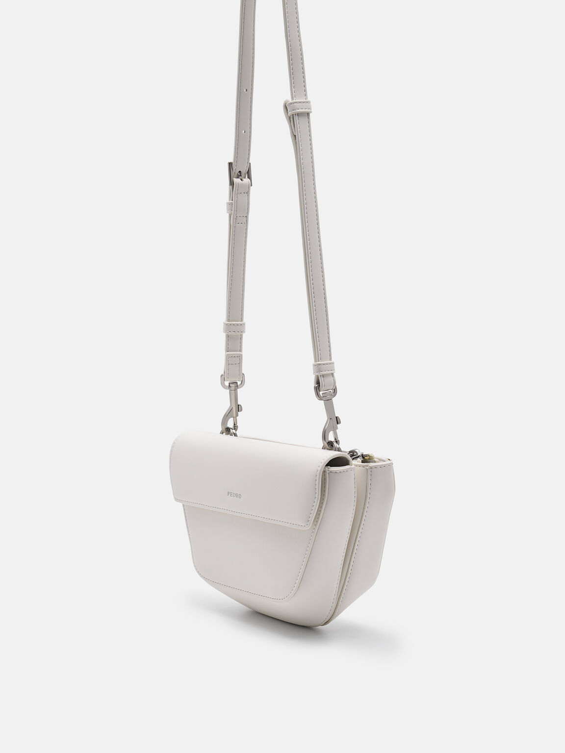 Olivia Shoulder Bag, White, hi-res