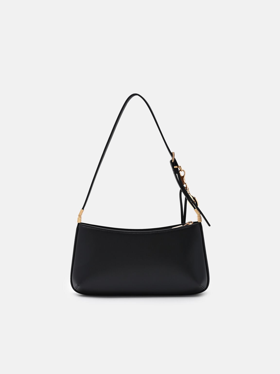 T&uacute;i đeo vai Jatte Leather Charm, Đen, hi-res