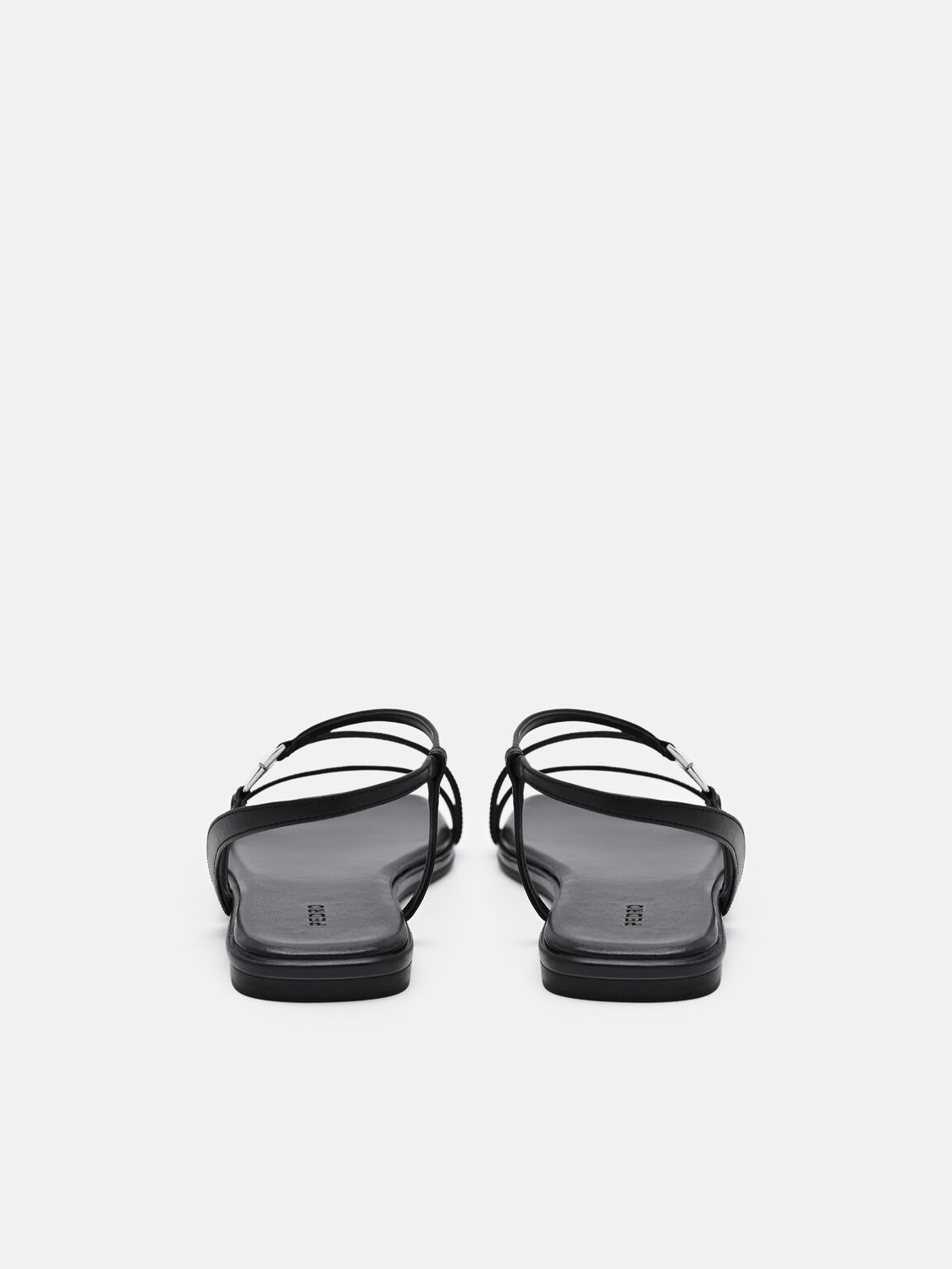 Gi&agrave;y sandals đế bệt Jatte, Đen, hi-res