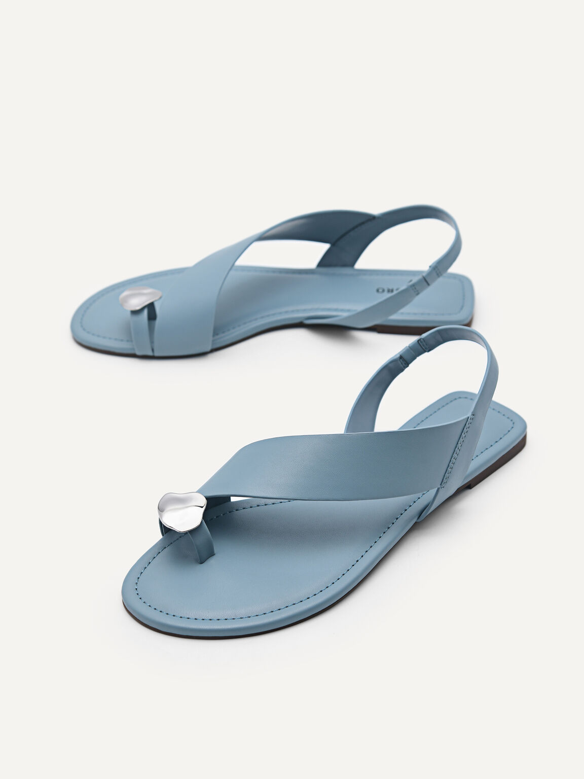 Toe Loop Sandals, Blue, hi-res
