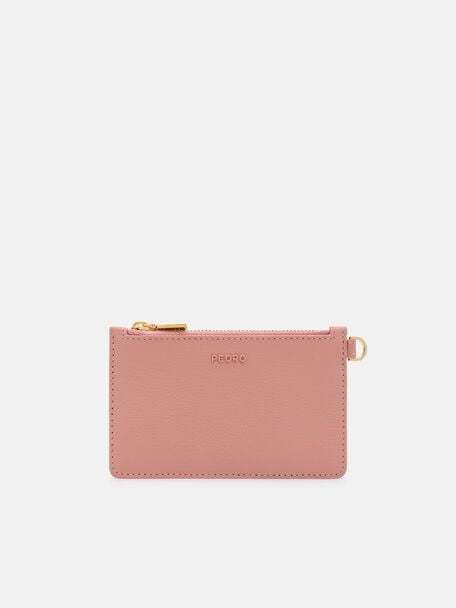 V&iacute; đựng thẻ Tumbled Leather, Pink Tumble, hi-res