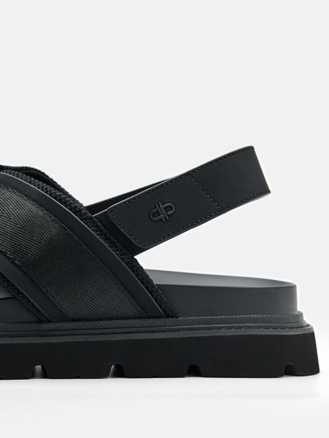 Bryson Nylon Sandals, Black, hi-res