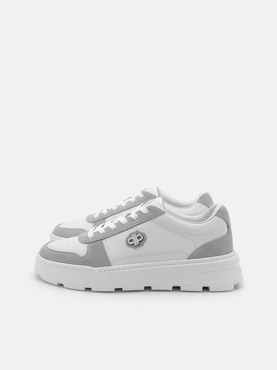 Ravel Leather Sneakers, Light Grey, hi-res