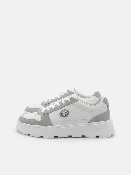 Ravel Leather Sneakers, Light Grey, hi-res