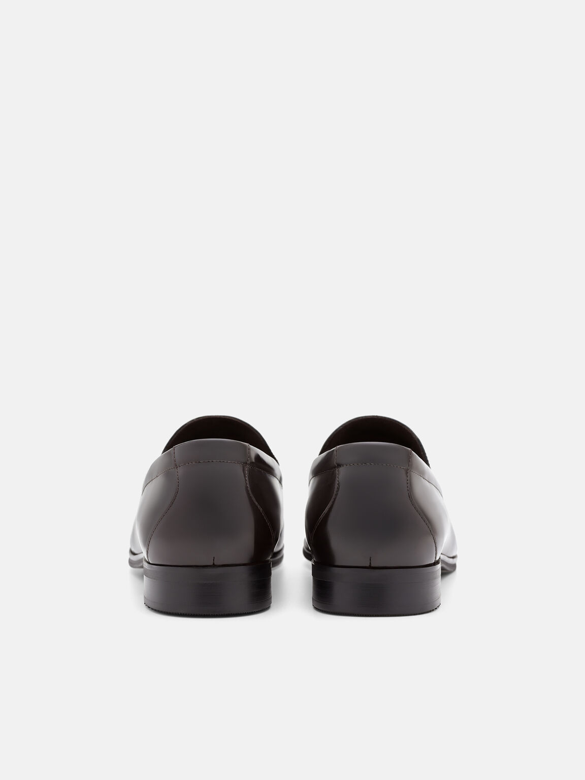 Gi&agrave;y lười mũi tr&ograve;n Boxed Leather, N&acirc;u Đỏ, hi-res