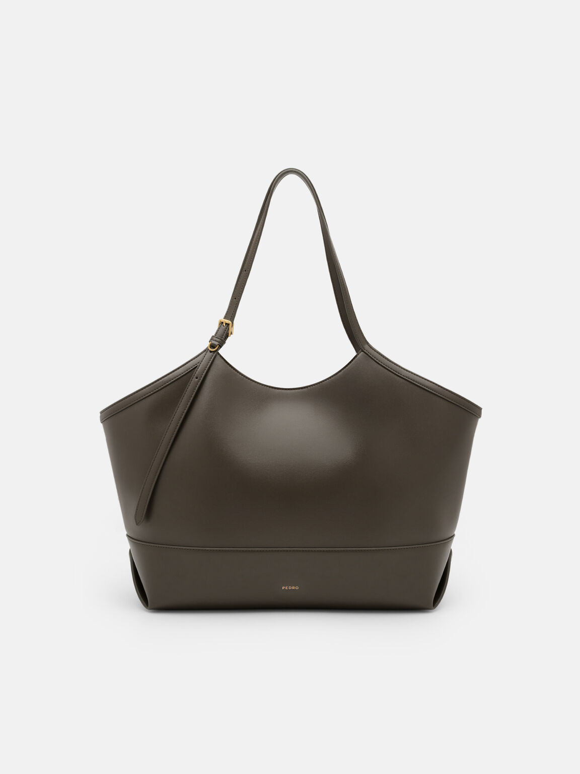 T&uacute;i tote h&igrave;nh thang Melka Oversized, Xanh Olive, hi-res