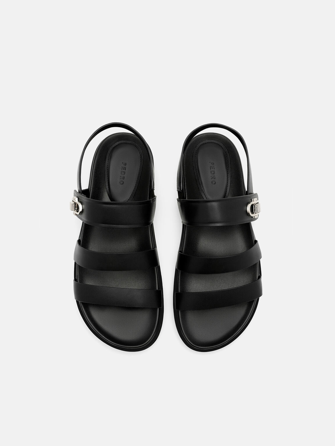 Gi&agrave;y sandals đế bệt Sienna, Đen, hi-res