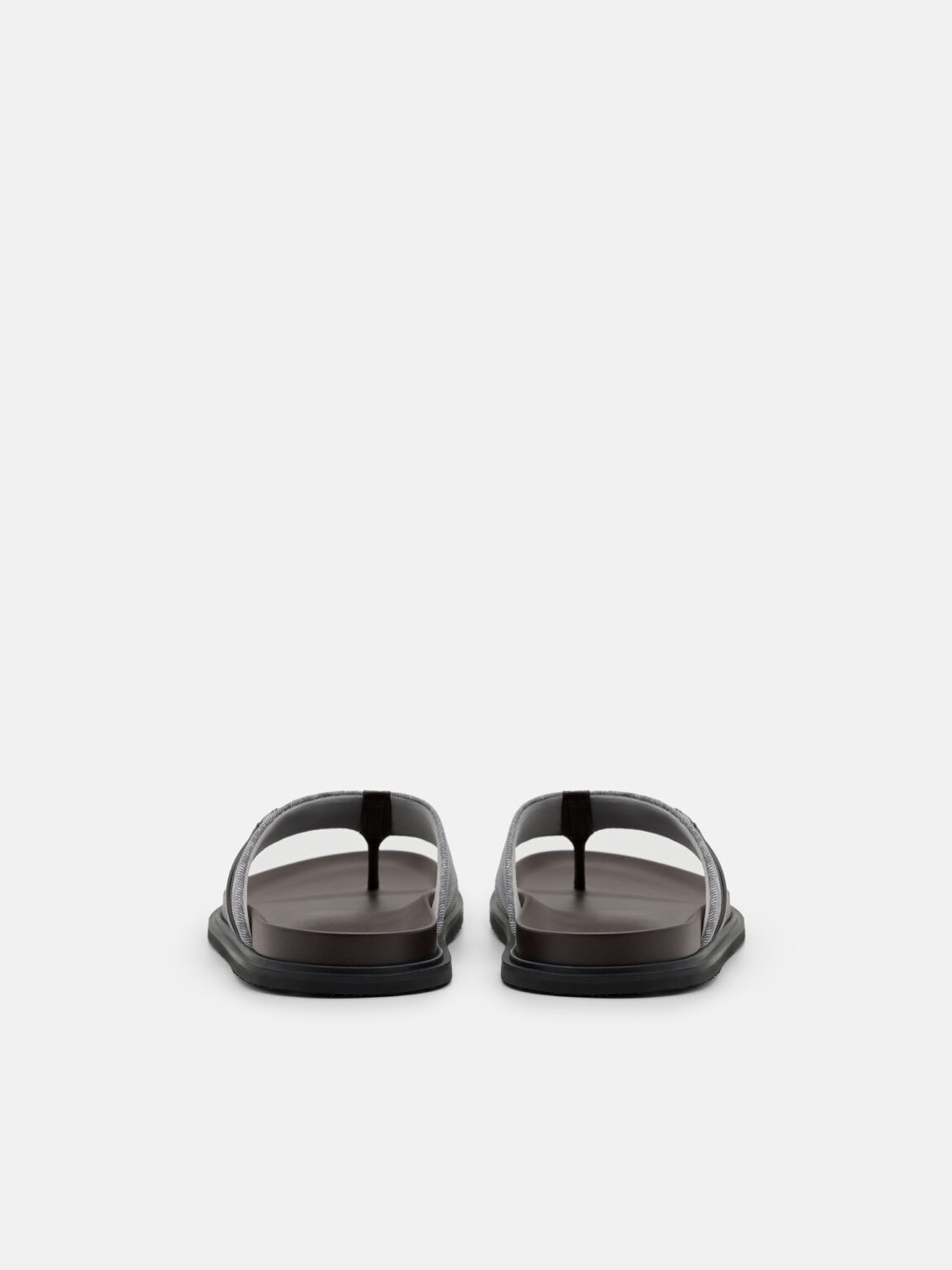 Canvas Thong Sandals, Grey, hi-res