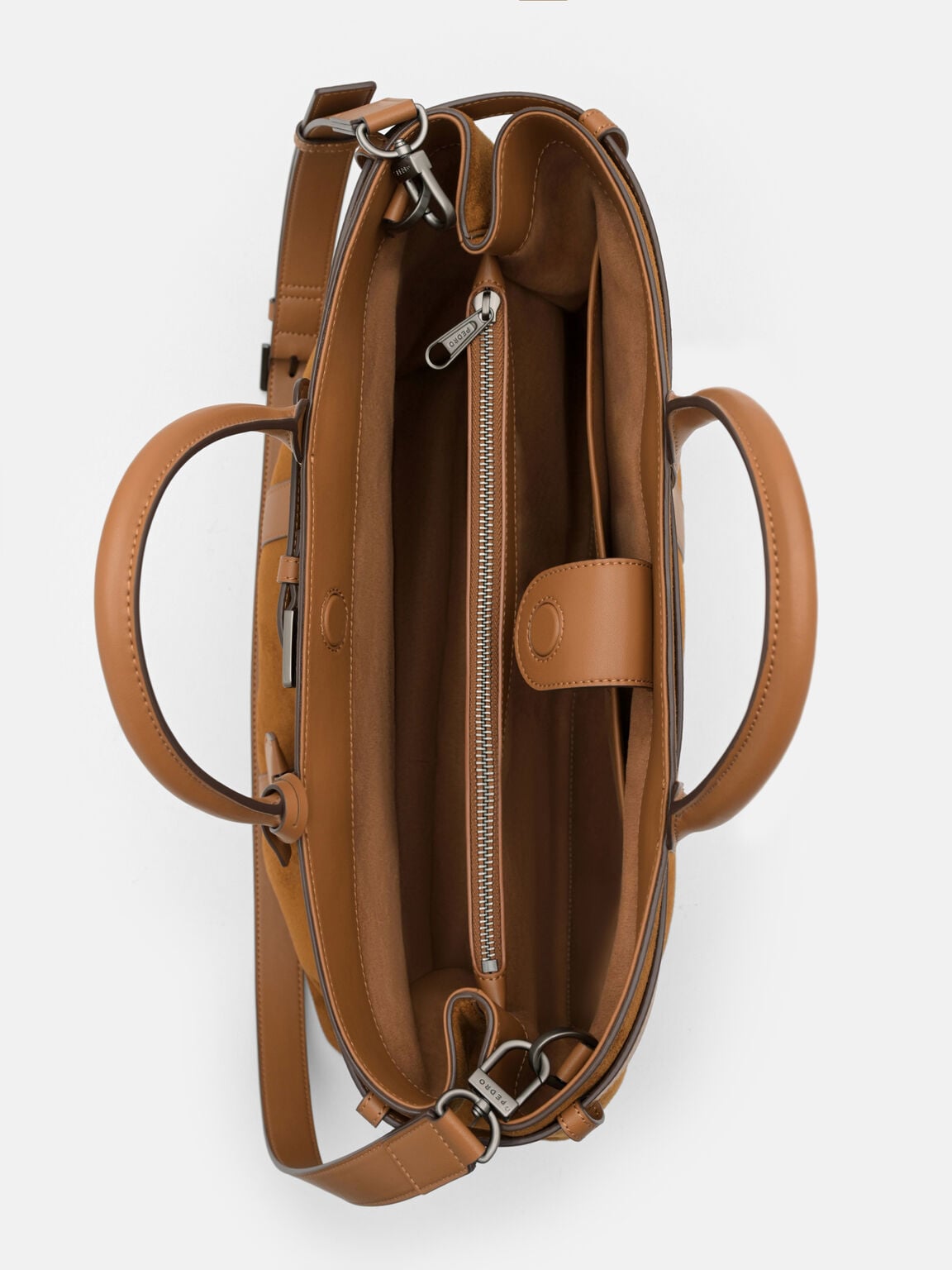 Tyson Duffel Bag, Cognac Suede, hi-res
