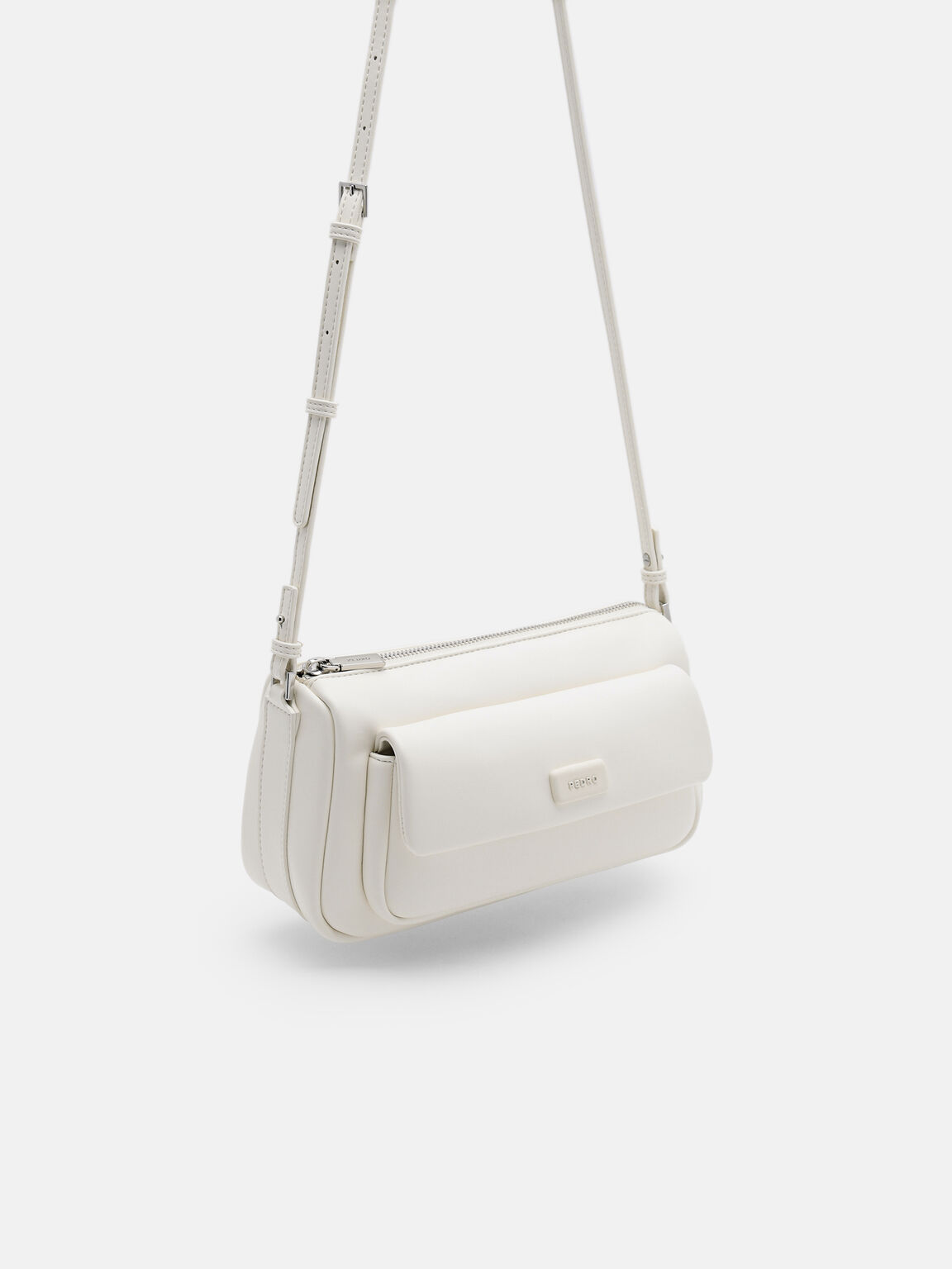 Alana Shoulder Bag, White, hi-res