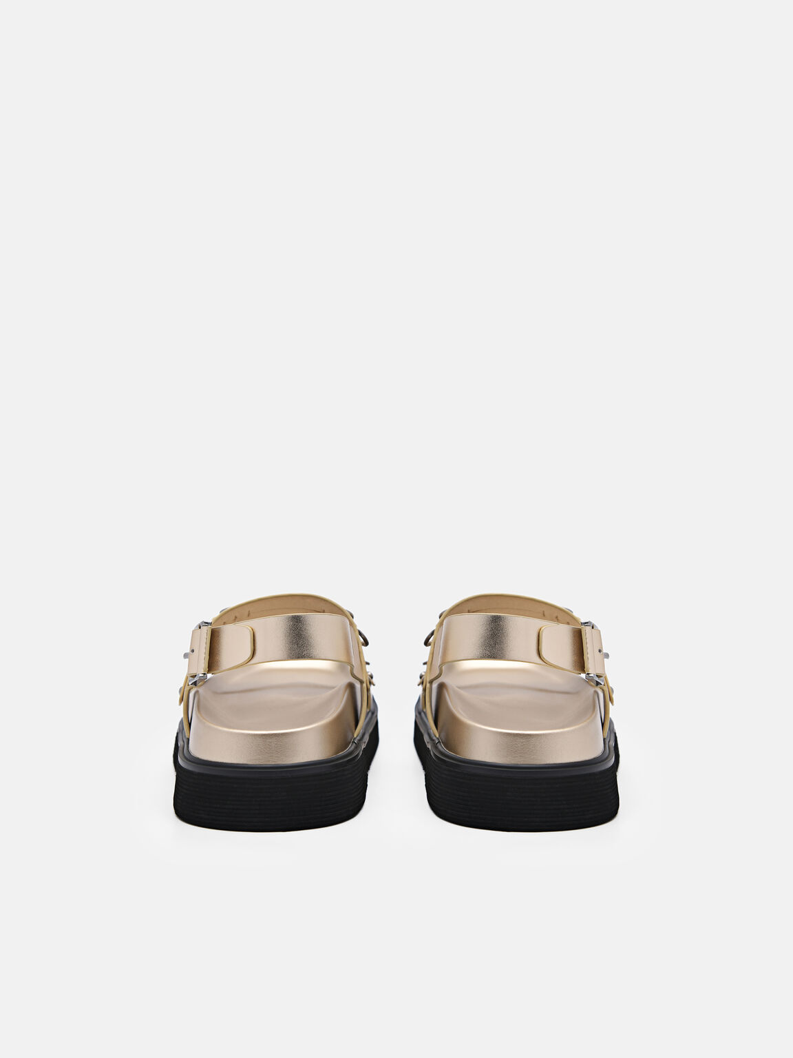 Giày sandals đế bệt quai ngang Helix, Vàng Đồng, hi-res